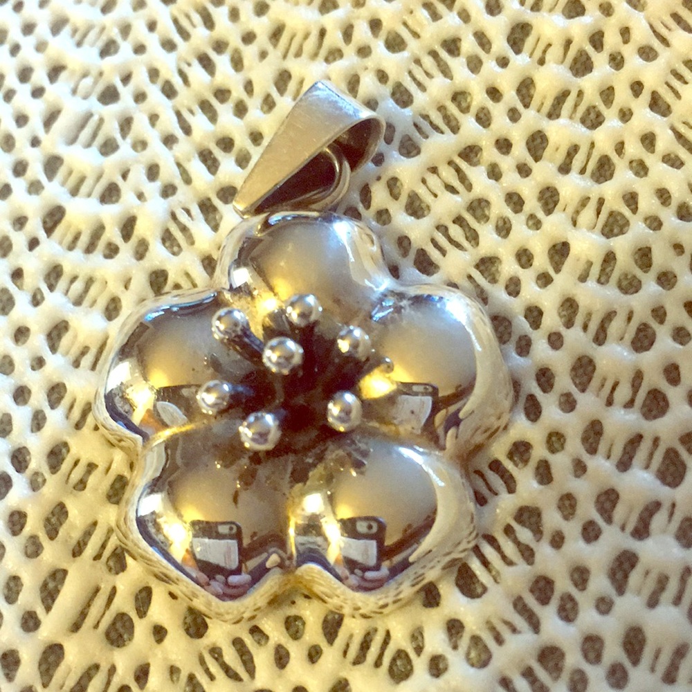 Silver Flower Pendant